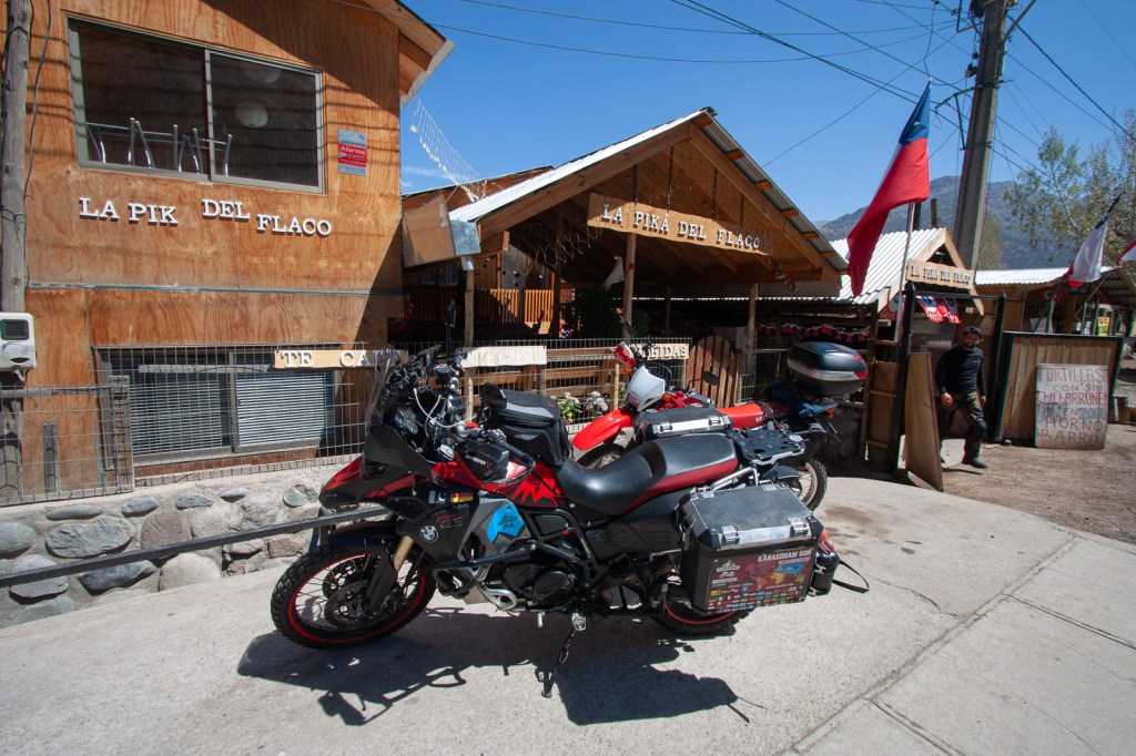 Las motos estacionadas en La Pika del Flaco